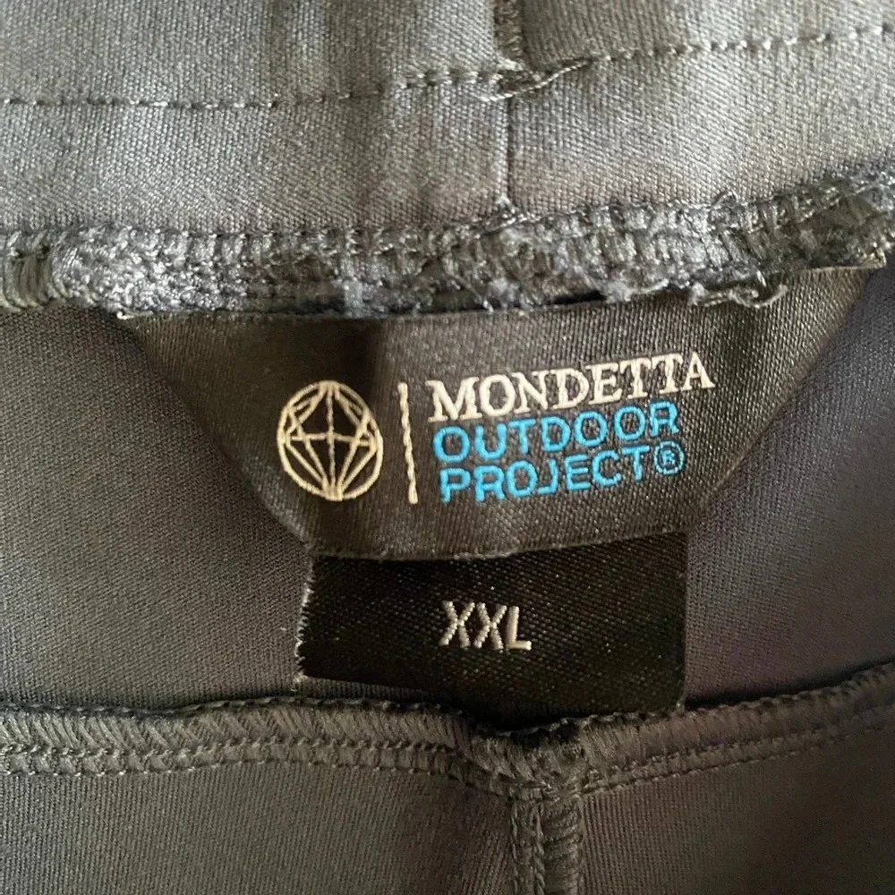 2 Pairs Mondetta Womens XXL Slim Leg Elastic Waist Stretch Ankle Grey Pants EUC - Picture 2 of 10